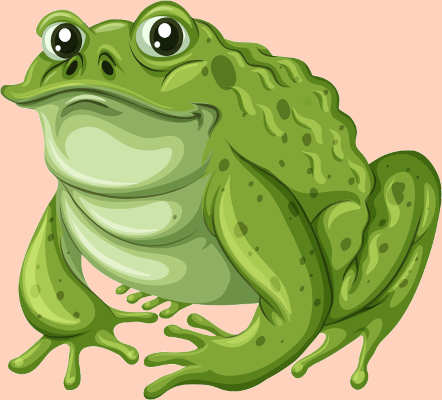 Dřevěná socha žáby